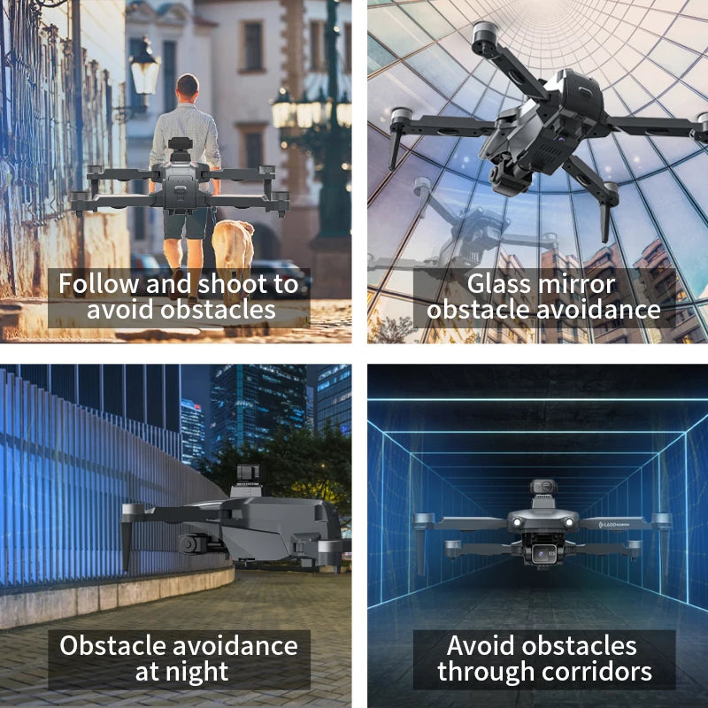 L600 PRO / PRO MAX GPS Drone Professional 4K 3-Axis PTZ HD Dual Camera Obstacle Avoidance Brushless Motor 5G WIFI Security Dron