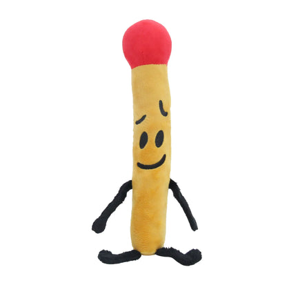 Bfdi Four Plush Doll Game Battle for Dream Island Cosplay Plushie Toy Number Flower Woody Coiny Firey Lollipop Soft Kids Gift