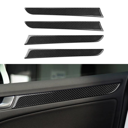 Car Center Console Gear Shift Panel Set, For Audi A4 S4 RS4 A5 S5 RS5 (2007-2016) Carbon Fiber Interior Sticker Trim Accessories