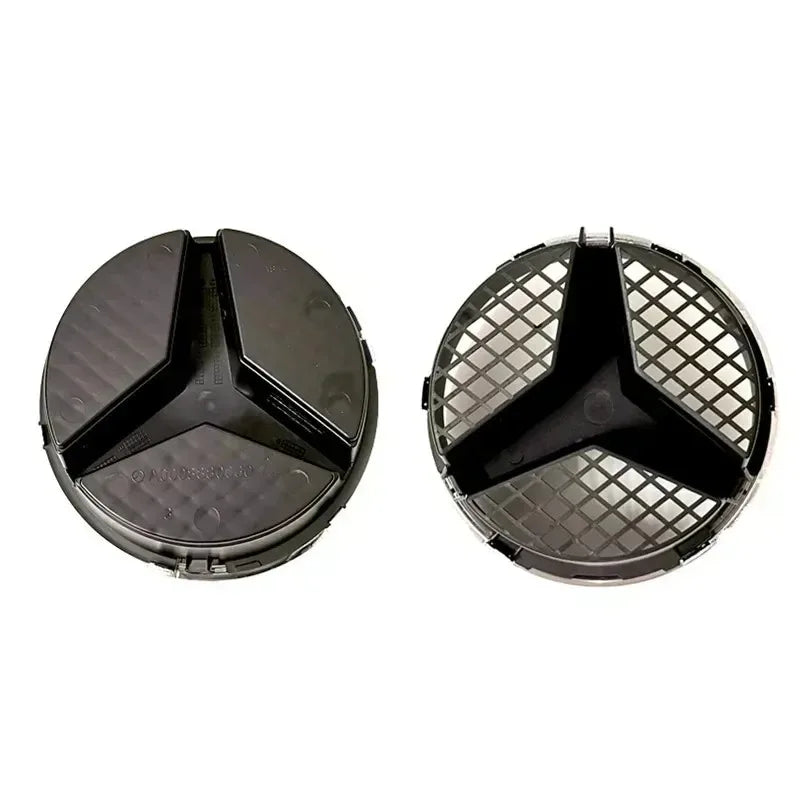 For Mercedes Benz 3D Car Grill Emblem Star Badge Front Grill Logo W204 W205 W213 X253 A B C E S CLA GLB GLC GLE GLS Accessories1