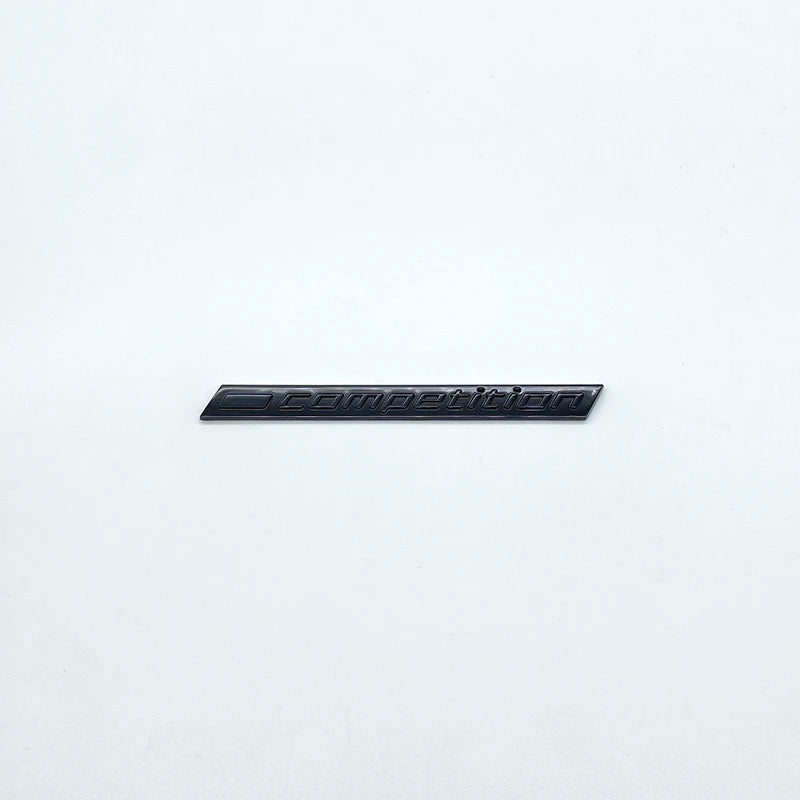 Car Trunk Emblem Badge Sticker Decals 3D ABS Glossy Black COMPETITION Logo Rear For M1 M3 M4 M5 M6 X1M X3M X4M X5M X6M