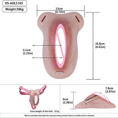 ANOSX Silicone Chastity Cage Wearable Insertable Clitoral Pants Realistic Penis Sleeve Penis Cage Femboy Sex Toys For Men Couple