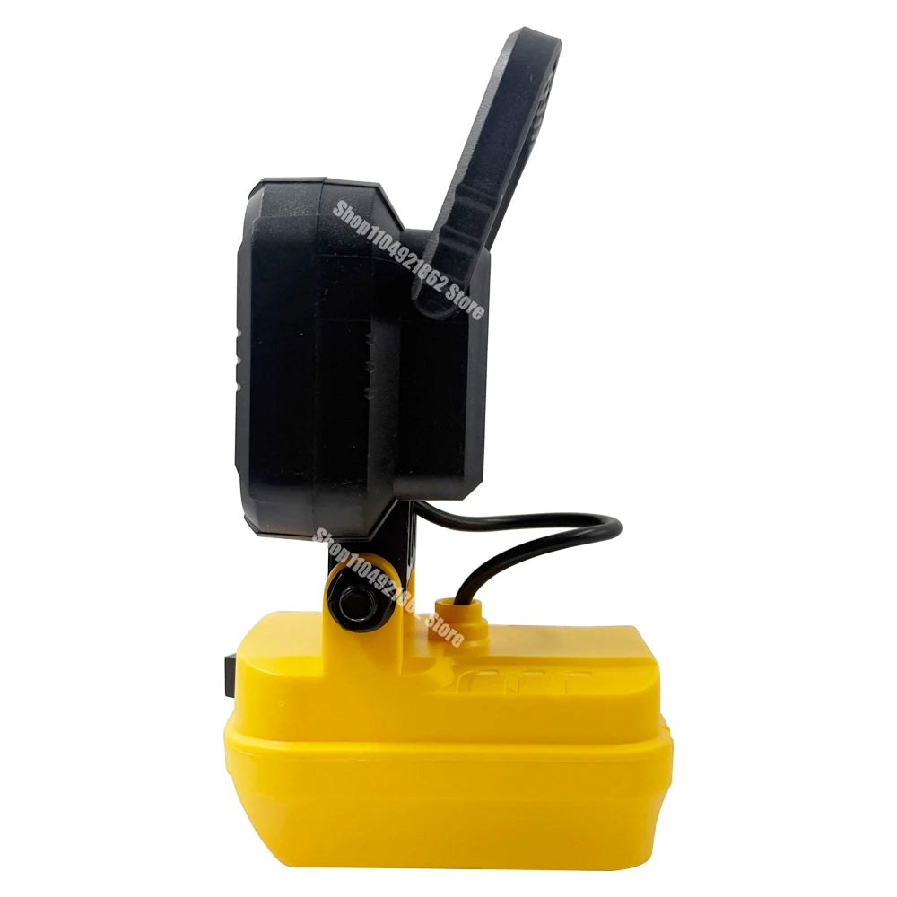 Power Tool Parts for Makita for Milwaukee for Dewalt 18V Lithium Battery LED Work Lights Lamp Hand Lantern Spotlight USB Charger