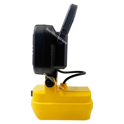 Power Tool Parts for Makita for Milwaukee for Dewalt 18V Lithium Battery LED Work Lights Lamp Hand Lantern Spotlight USB Charger