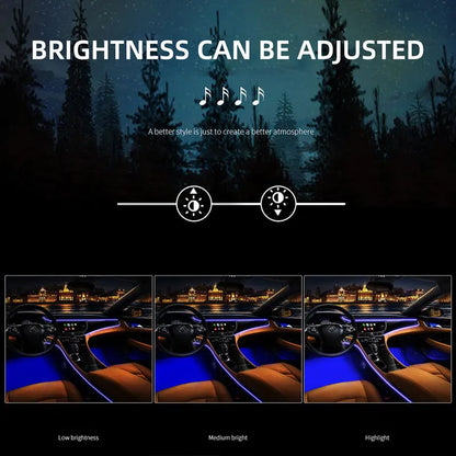 2in1 LED Car sunroof light Symphony USB Acrylic Atmosphere light RGB Car Roof ambient light Led interior ambient light for Tesla