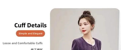Fashionable Corduroy Set Women's Autumn Winter New Style Elegant Lady Fragrance Wind Coat Wide Leg Pants Two Piece Suit