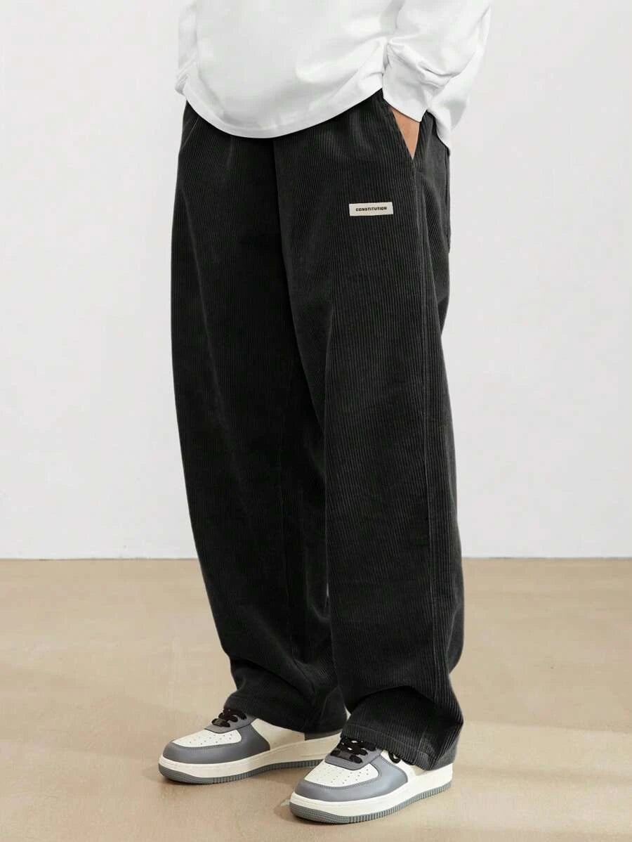 Men's Casual Pants Loose Pants Corduroy Breathable Loose Outdoor Pants Fashionable Design Jogging Pants 2026 New Casual Pants