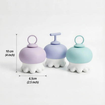 Ceramic Body Massage Tool with 60°C Hot Water Use, Heat Insulated Manual Massager for Neck Shoulder Back
