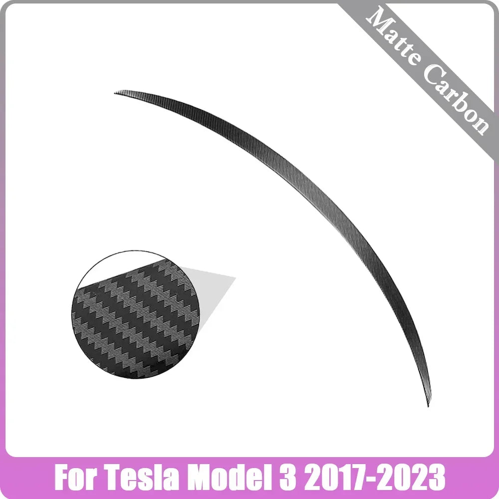 XVIP Rear Trunk Spoiler For Tesla Model Y 21-24 For Model 3 17-23 Highland 2024 Carbon Fiber ABS Wing Car Exterior Accessories
