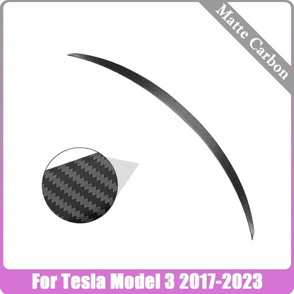 XVIP Rear Trunk Spoiler For Tesla Model Y 21-24 For Model 3 17-23 Highland 2024 Carbon Fiber ABS Wing Car Exterior Accessories