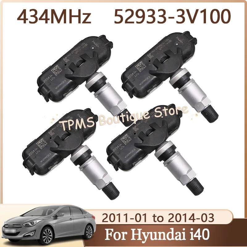 434MHz 52933-3V100 529333V100 Tyre Pressure Monitoring System For Hyundai i40 High Precision Real-time Tire Temperature Monitor