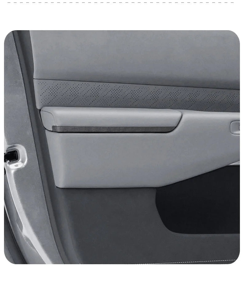 For ZEEKR 7X 2025 Super Suede Interior Accessory, Car Central Control Sliding Cover Panel Steering Wheel Decal Air Outlet Trim