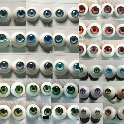 Resin Eyes Doll Eyeball Blue Red Eyes Doll Accessories For 1/6 1/8 1/3 BJD Doll DIY Handmade Eyeball 10mm/12mm/14mm/16mm/18mm