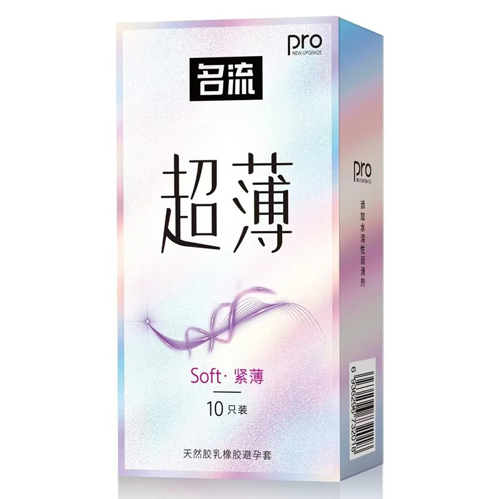 10pcs 49mm Tight Condoms Male Hyaluronic Acid Penis Sleeves Sexual Small Condom Erotic Sex Toys Sex Shop for Men Contraception