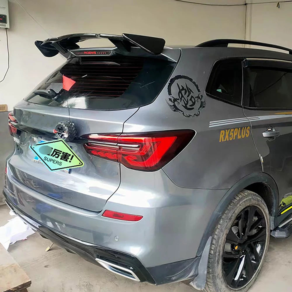 Universal Car Tail Wing Tow Door Car Modification Carbon Fibre Top Wing Trunk Horizontal Spoiler Plate Decorative Fixed Wing