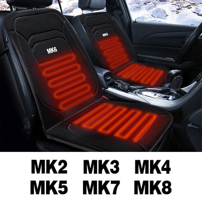 12V Heated Car Seat Cover Cushion Pad Auto Interior Accessories For VW Volkswagen Golf 6 7 5 4 3 2 8 MK4 MK6 MK7 MK5 MK3 MK2 MK8