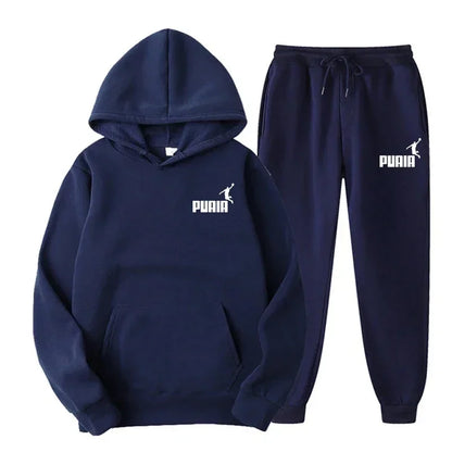 2025New Men's and Women's Hoodie Jacket Fashion Street Casual Set Autumn/Winter Brushed Sweatwear+Pants 2025 Multi Color Set