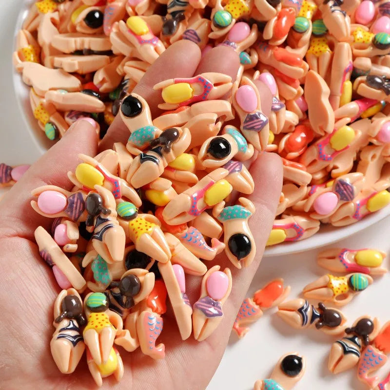 6-50pcs Resin Swimming & Sports Shoe Charm PVC Decorations Assorted Style Detachable Waterproof Suitable summer For Gift ideal