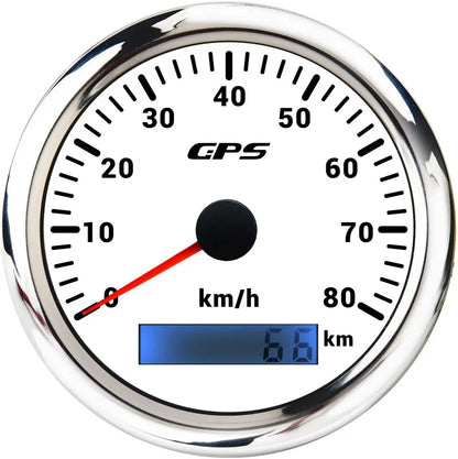 Universal 85MM GPS Speedometer Gauge 7 Color LED Backlight For Motorcycle Marine Boat Truck 60 Kmh 200 Kmh Speed Gauge Meter