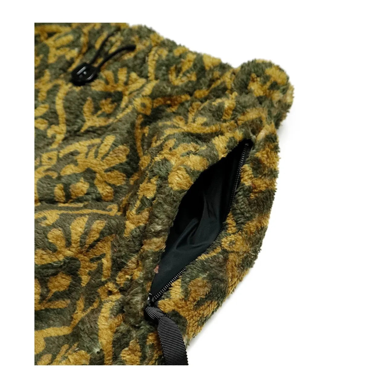 24AW KAPITAL Hirata and Hongri Casual Lamb Wool Printed Floral Warm Loose Straight Leg Pants for Men