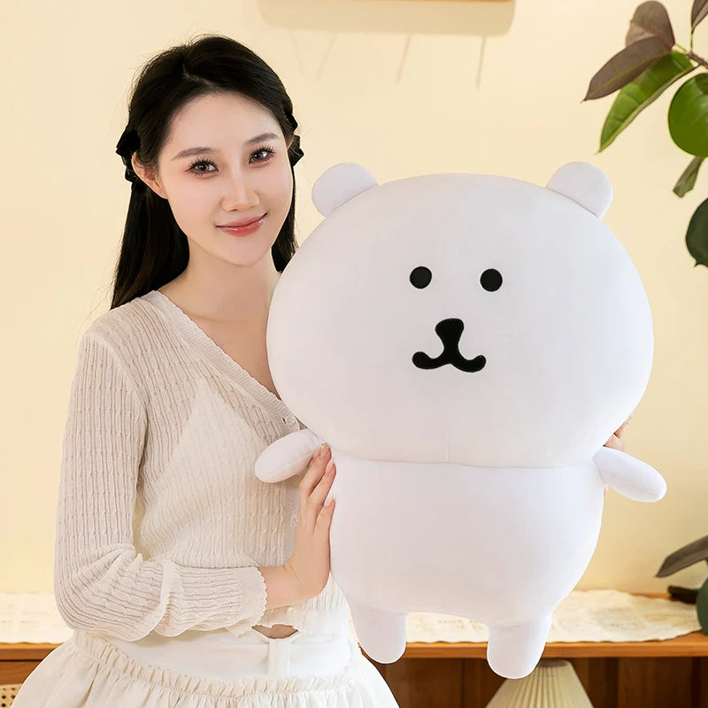 Creative Funny Expression Cute Face Bear Cartoon Soft Stuffed Animals Baby Sleeping Pillow Sofa Cushion for Girls Children Gifts