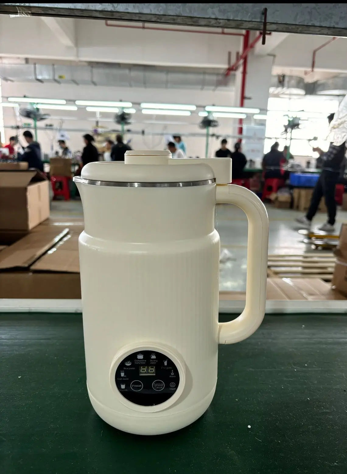 220V 1.2L Household High Speed Food Blender Automatic Heating Soybean Milk Machine For Breakfast Stainless Steel