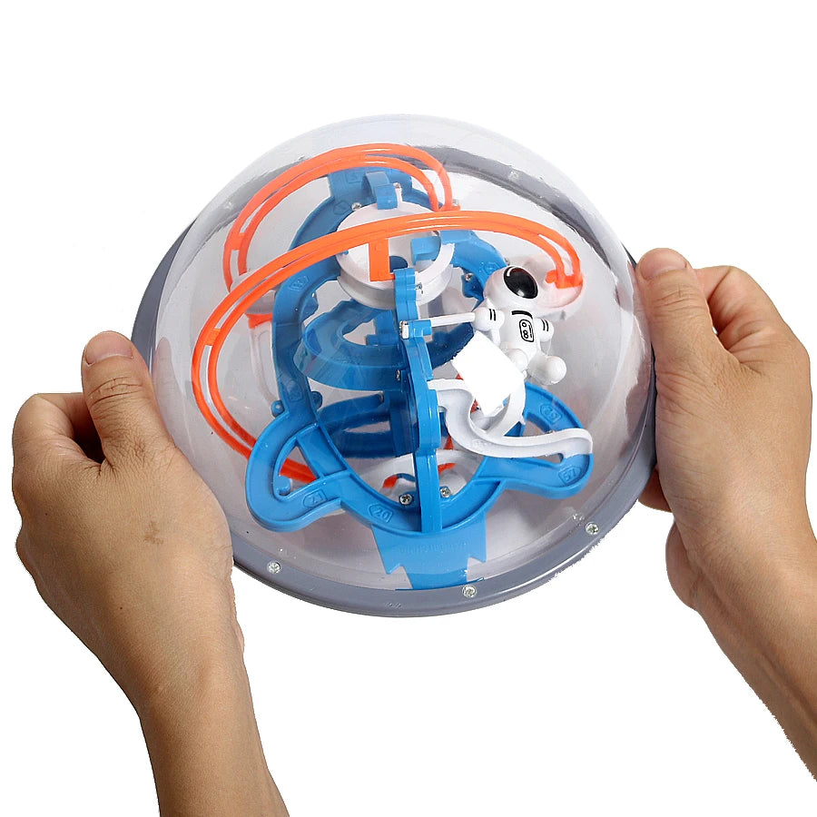 New Magic 3D Space Mission Maze Globe Puzzle Intellect Ball  80-100 Obstacles  Educational Interactive Brain Teaser for Children