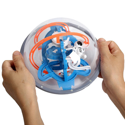 New Magic 3D Space Mission Maze Globe Puzzle Intellect Ball  80-100 Obstacles  Educational Interactive Brain Teaser for Children