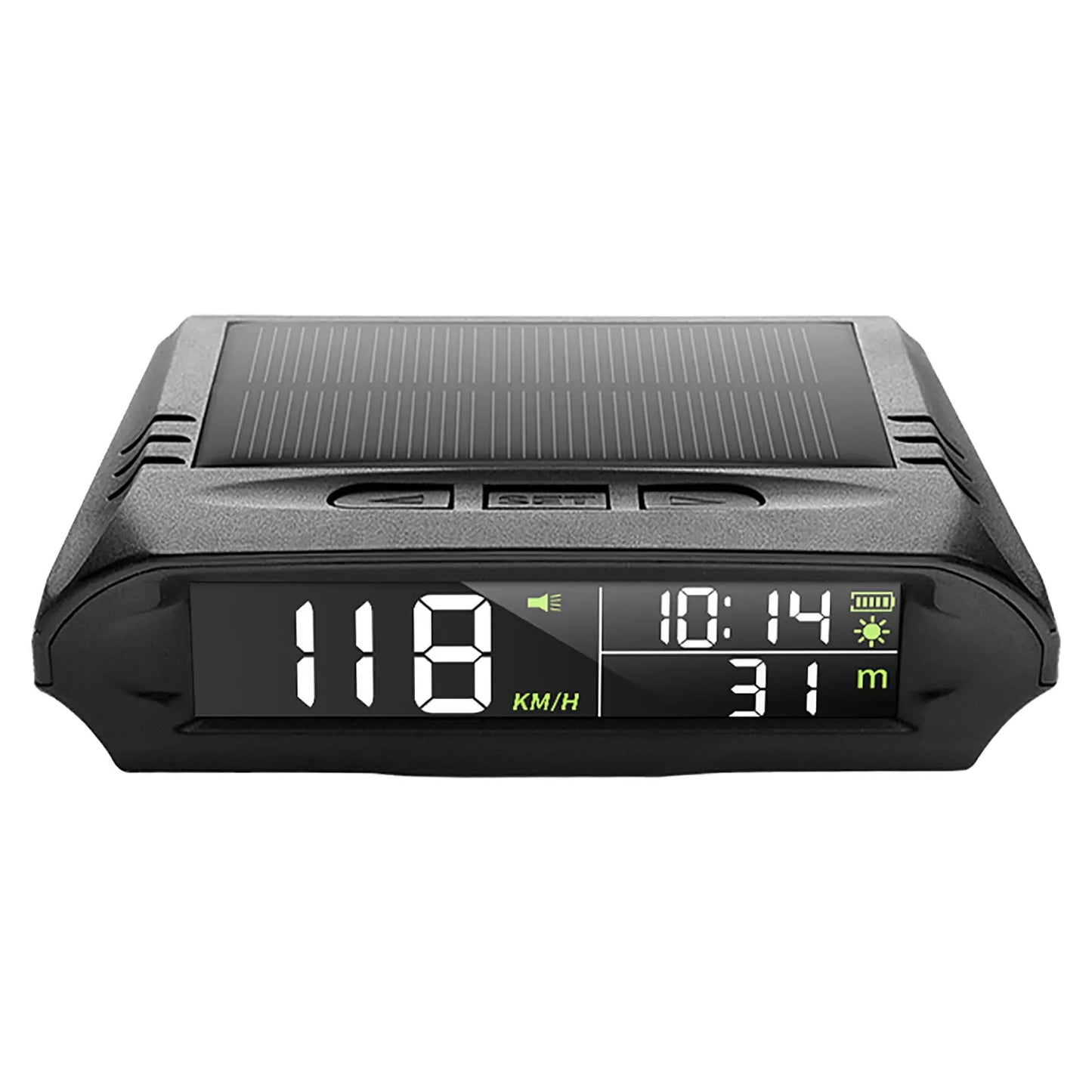 Car HUD Head-Up Display Universal Beidou Satellite Speed Odometer Solar Wireless GPS Altitude Temperature Instrument