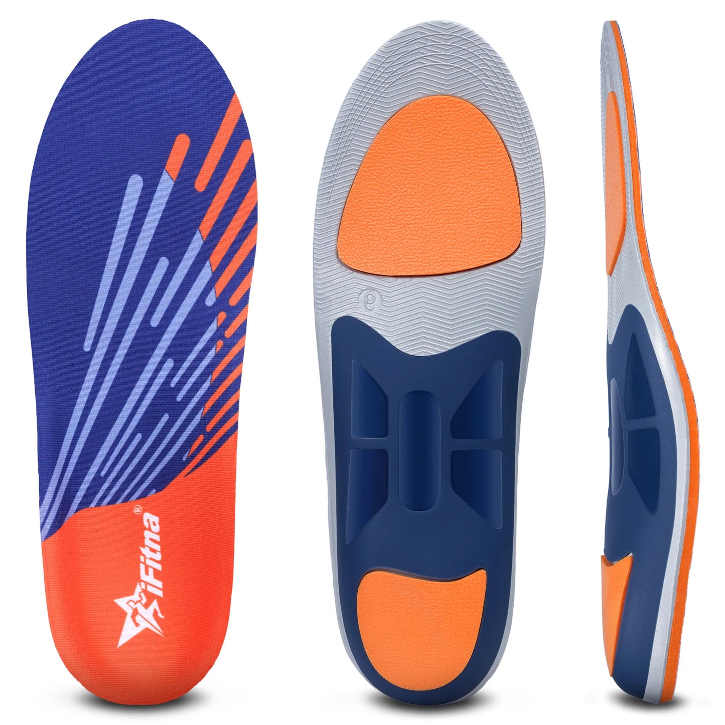 IFitna Plantar Fasciitis Relief Orthopedic Insole Flat Feet High Arch Support Metatarsal Pain Insert Men Wome Standing All Day
