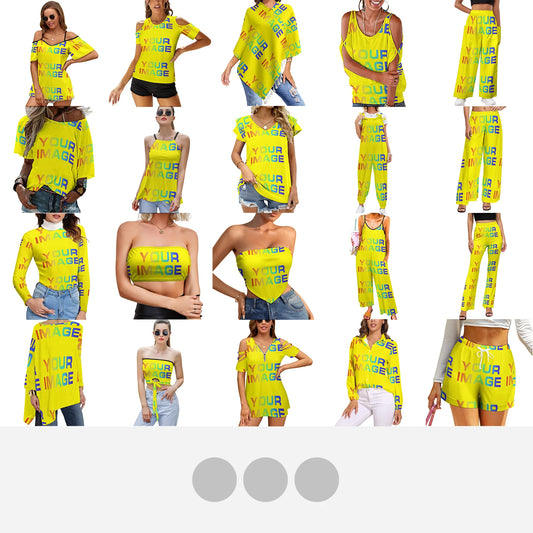 Customized Family Matching Clothes, Printed on Demand, Custom Images, Picture Woman Tops, Yoga Sportswear Shirt Party Uniforms