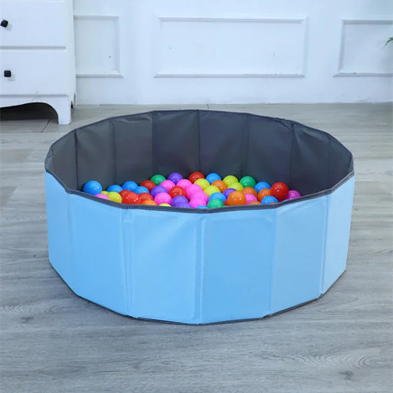Foldable Kids Ball Pit Playpen Baby Safety Indoor Play Castle Parent-child Interactive Play Area Portable Storage for Toddlers