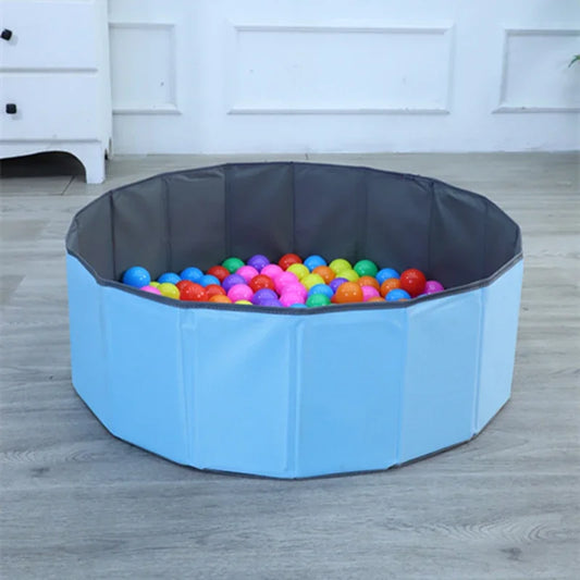 Foldable Kids Ball Pit Playpen Baby Safety Indoor Play Castle Parent-child Interactive Play Area Portable Storage for Toddlers