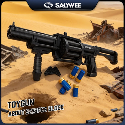 DIY Assembled Handgun Building Blocks, Simulation Gun Educational Toy, Nice Birthday Holiday Gift For Kids Boys Home Decoration