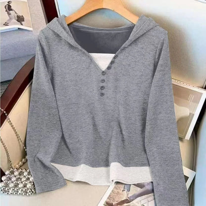 Black Soft Plush 2025 New Style Hooded Patchwork Casual Sporty Spring Autumn Leisure Cotton Pants Set Fashionable Trousers