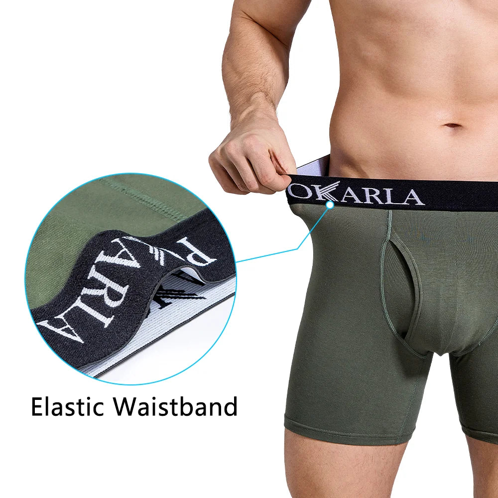 5PCS/Lot Men's Underwear Boxers Cotton Underpants Male Sexy Panties Breathable Comfortable Man Boxer Shorts U Convex Lingerie