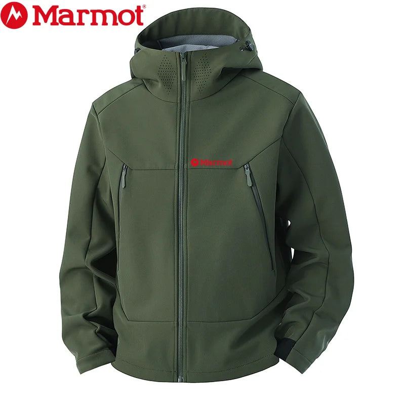 MARMOT New Men's Softshell Jacket, Trendy Outdoor Windproof Waterproof Casual Sports Jacket, Versatile