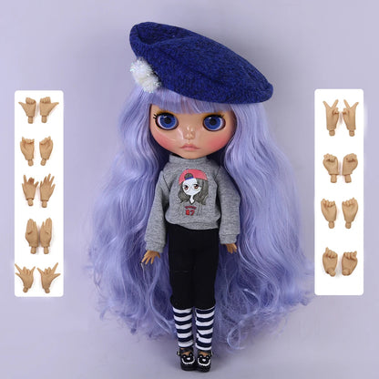 ICY DBS Blyth Doll 1/6 Joint 30cm tan Skin Glossy Face Female Set Doll BJD Toy Gift
