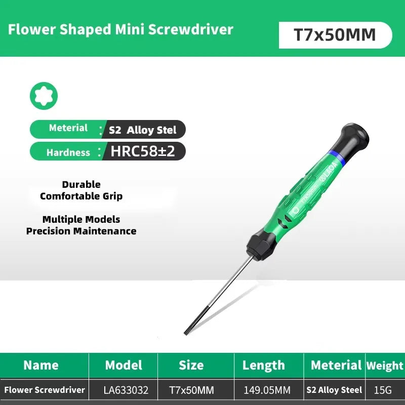 LAOA 1pcs precision screwdriver SL1.0-4.0 screwdriver phillips mini screwdriver phillips screwdriver plum blossom T5-T20