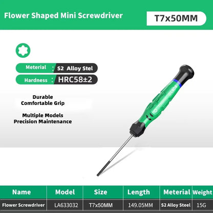 LAOA 1pcs precision screwdriver SL1.0-4.0 screwdriver phillips mini screwdriver phillips screwdriver plum blossom T5-T20