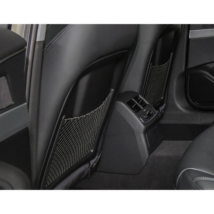 Car Interior Accessories For Audi A4 B8 A5 Q3 A3 A6 C7 Q5 B9 Q7 Rear Seat Back String Net Mesh Storage Pocket Auto Organizer
