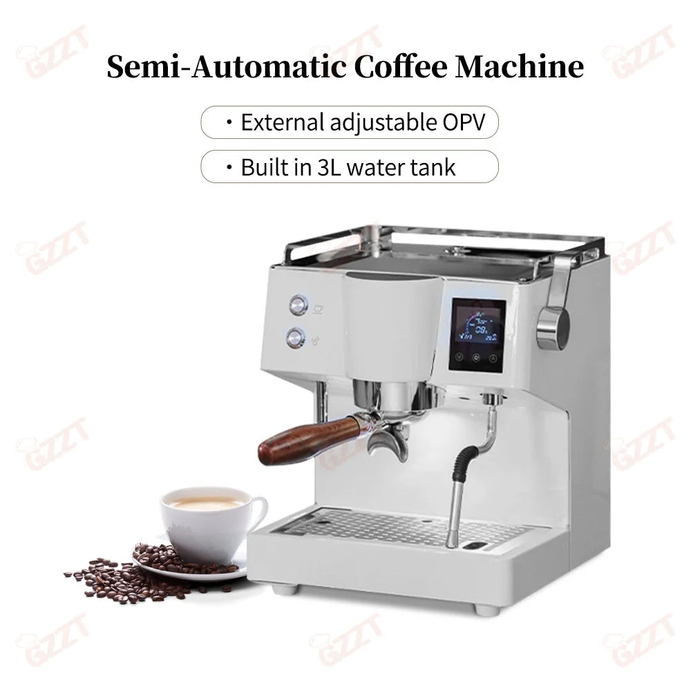 GZZT KFJ52QC 9Bar Coffee Machine Professional Espresso Coffee Makers with OPV Valve Magic Hand System Portable Coffee Maker 220V