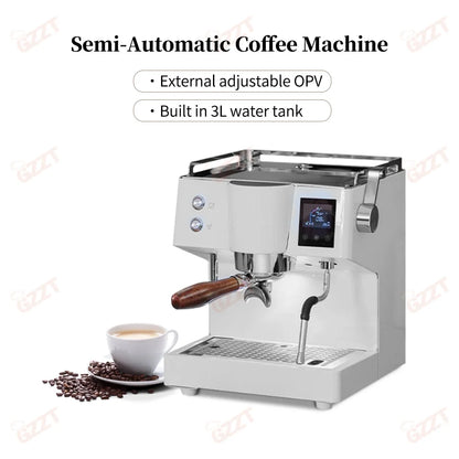 GZZT KFJ52QC 9Bar Coffee Machine Professional Espresso Coffee Makers with OPV Valve Magic Hand System Portable Coffee Maker 220V