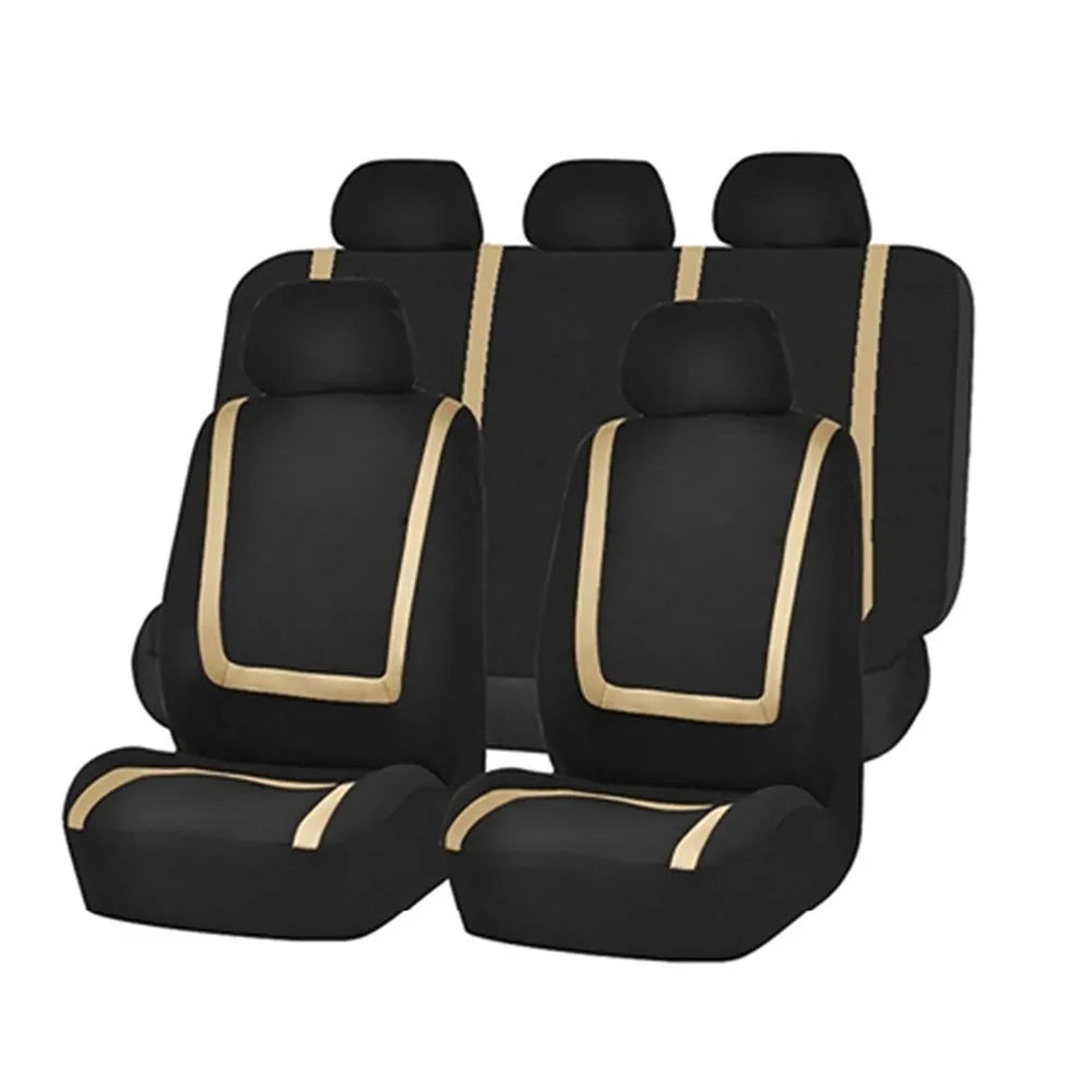 2/5Seats Fabric Car Seat Covers For Peugeot 508 207 307 407 3008 206 2008 208 sw 308 107 301 408 5008 4008 Rifter Traveller RCZ