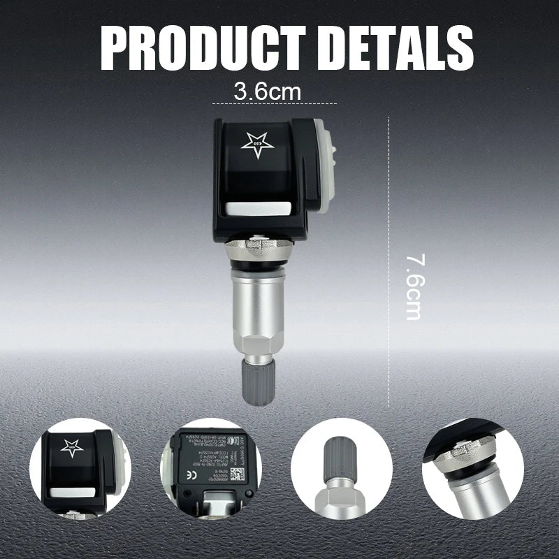 1/4PCS 433MHZ Tire Pressure Monitoring Sensor TPMS For Mercedes-Benz C E G S CLS Class GT-S AMG Replacement For A0009052102