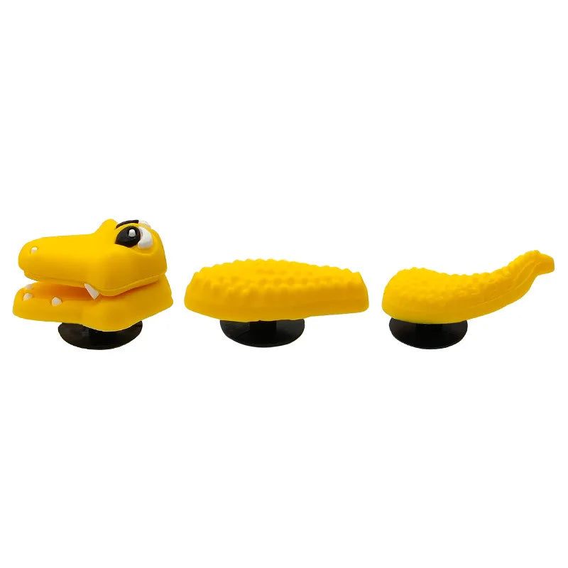 3D Cute Cartoon Shoe Decoration Buckle Charms Accessories Head Top Dragon Snake Crocodile DIY Combination Kids BHL1245-cat