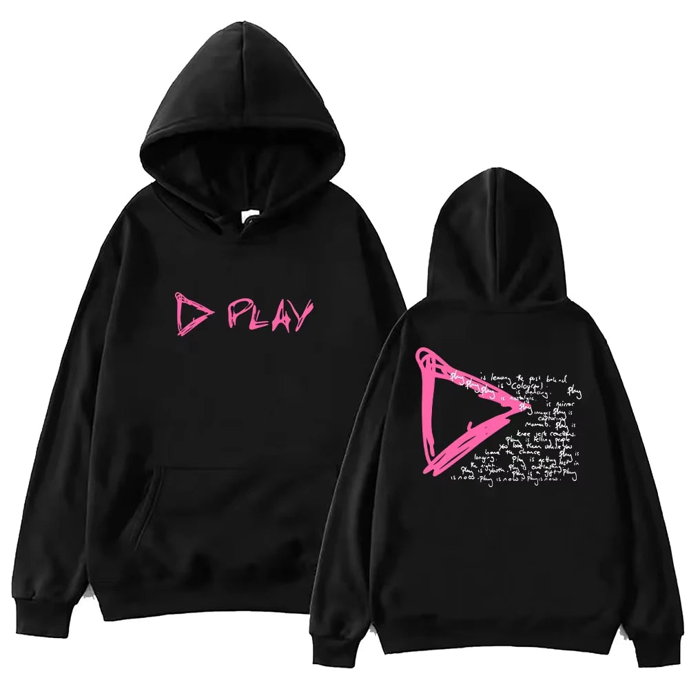 Ed Sheeran Play 2025 New Album Men Women Fashion Hoodie 2 Sided Harajuku Pullover Tops Sweatshirt Fans Gift