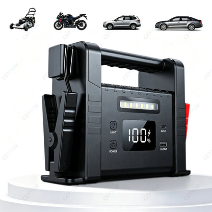 Emergency Power Supply for Car Jump Starter 12V Portable Battery Booster Pack for Dead Car Battery Emergency Starting Power