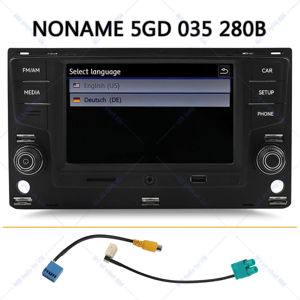 Noname 5GD035280B MIB Carplay Car Radio for VW Golf MK7 MK7.5 Passat B8 Sportvan Tiguan Bluetooth 6.5 inch Android Auto Player