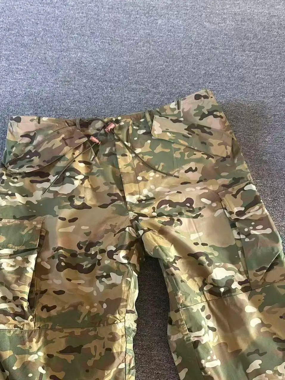 Men's Winter Outdoor Nylon Camouflage Multi-Pocket Work Trousers Three-In-One Cotton Pants Windbreaker Long Pants